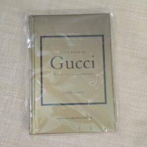Gucci Gold and Navy Hardcover Mini Book